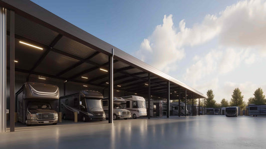 Covered outdoor RV storage
