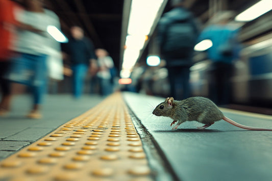 Rat in a subway