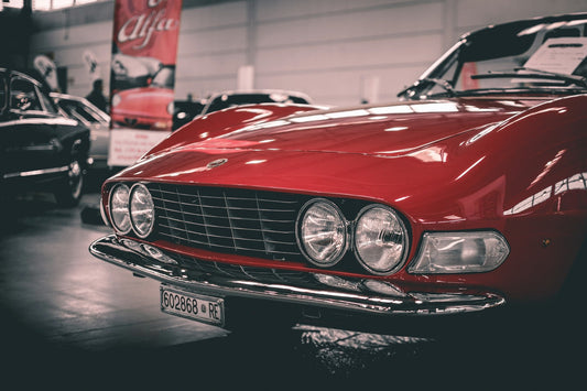 Red vintage car