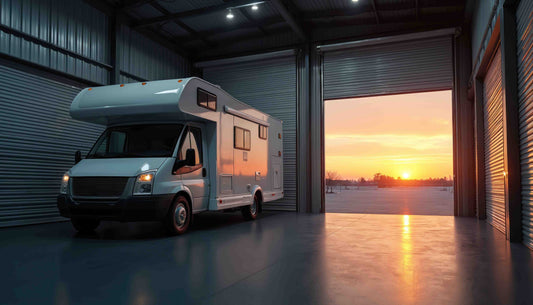 RV in large storage unit